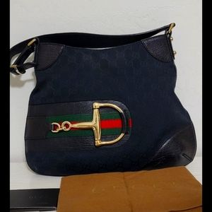 Authentic Gucci Hasler horsebit bag